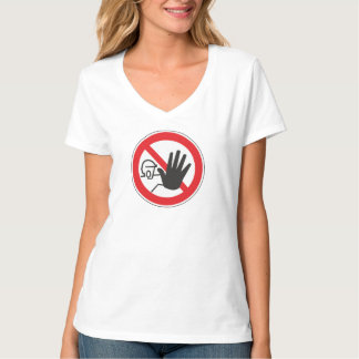 T-shirt Panneau d'interdiction d'accès