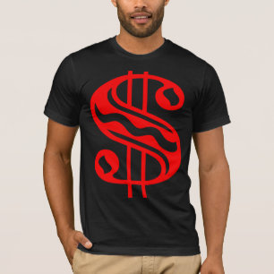 T-shirt Panneau dollar - Rouge