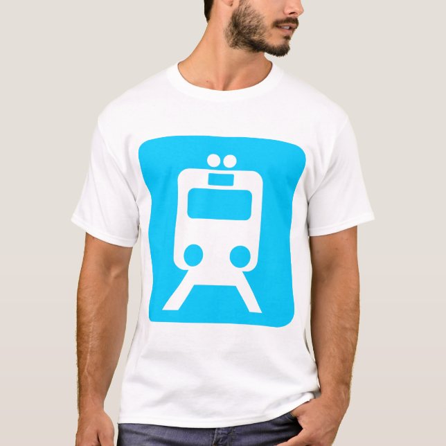 T-shirt Panneau du train - (Devant)