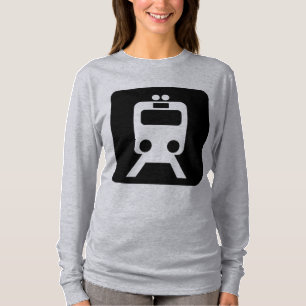 T-shirt Panneau du train - Noir