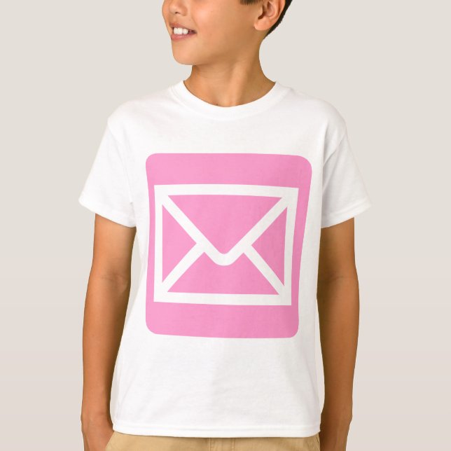 T-shirt Panneau Enveloppe - Rose (Devant)