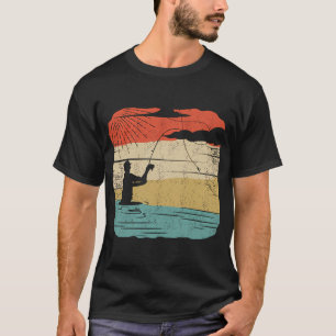 T-shirt Panneau et badge de tournoi de pêche
