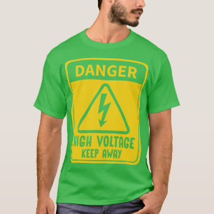 T-shirt Panneau haute tension danger
