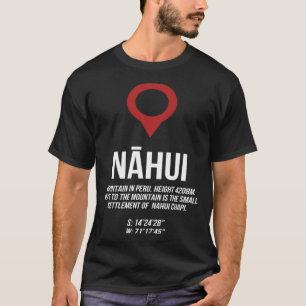 T-shirt Panneau indicateur de la montagne Idi Nahui Pérou