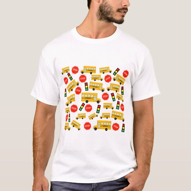 T-shirt Panneau lumineux de signalisation routière de l'éc (Devant)