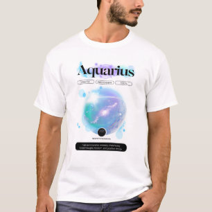 T-shirt Panneau moderne Zodiac Aquarius Citation Air Eleme