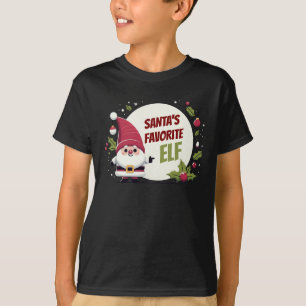 T-shirt Panneau père Noël Elf Tree favori
