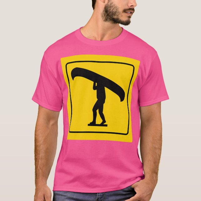 T-shirt Panneau Portage jaune (Devant)