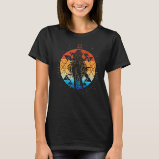 T-shirt Panneau rétro Vintage Zodiac Anniversaire Sunset L