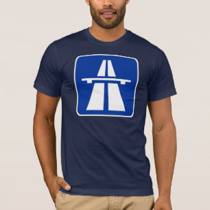 T-shirt Panneau routier allemand d'autoroute