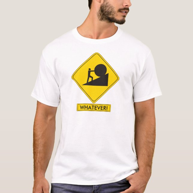 T-shirt Panneau routier de Sisyphus (Devant)