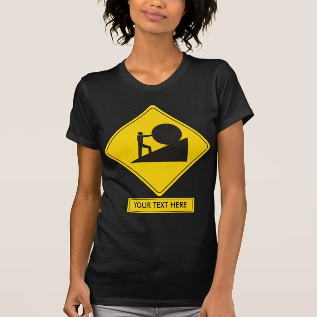 T-shirt Panneau routier de Sisyphus (Devant)