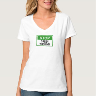 T-shirt Panneau Stop au Greenwashing