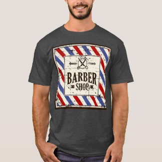 T-shirt Panneau vintage Retro Barber Shop 1