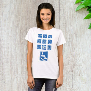 T-shirt Panneaux d'accessibilité en fauteuil roulant