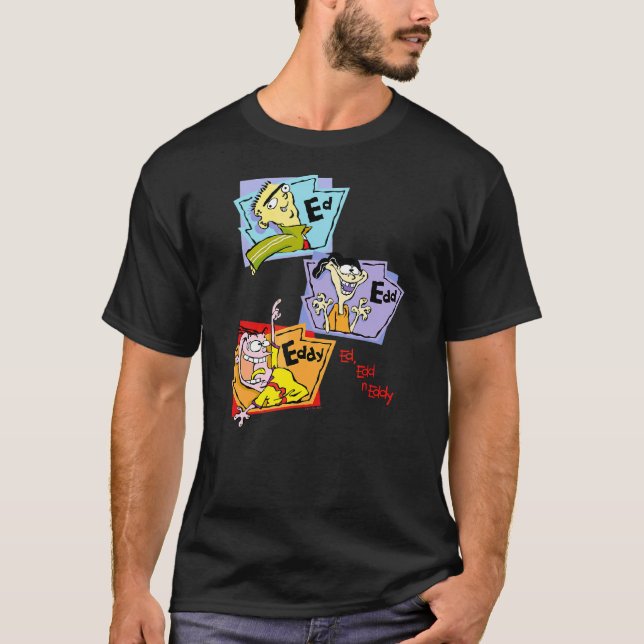 T-shirt Panneaux de groupe empilés Ed Edd N Eddy (Devant)