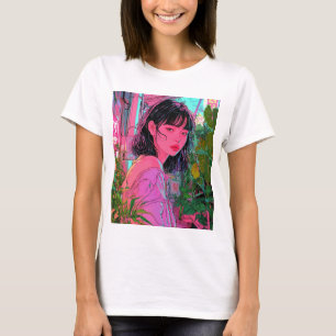 T-shirt Panneaux de néon, style Akira,