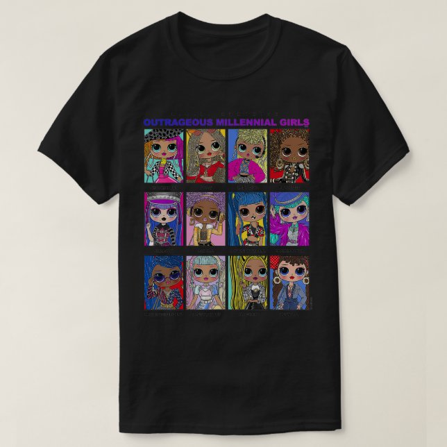 T-shirt Panneaux de portrait LOL Surprise Group (Design devant)