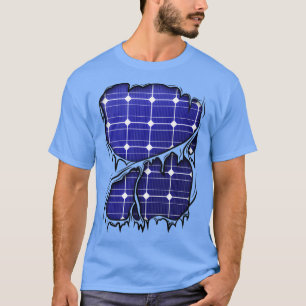T-shirt Panneaux solaires à l'intérieur de l'ingénieur éco