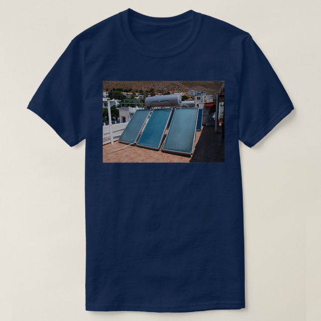T-shirt Panneaux solaires Tilos (Design devant)