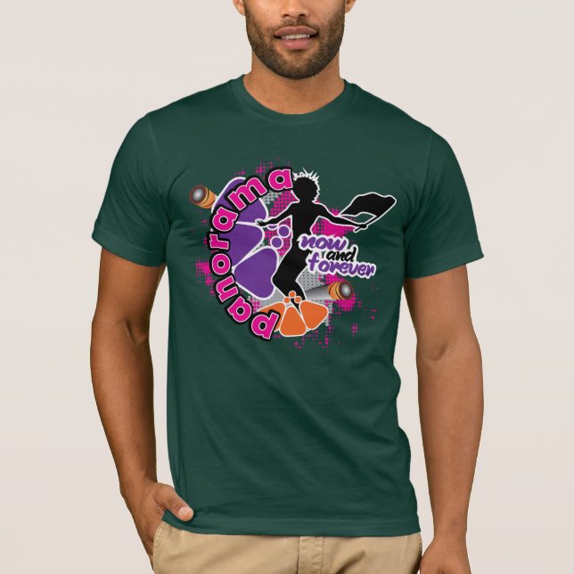 T-shirt Panorama maintenant & pour toujours - Steelpan (Devant)