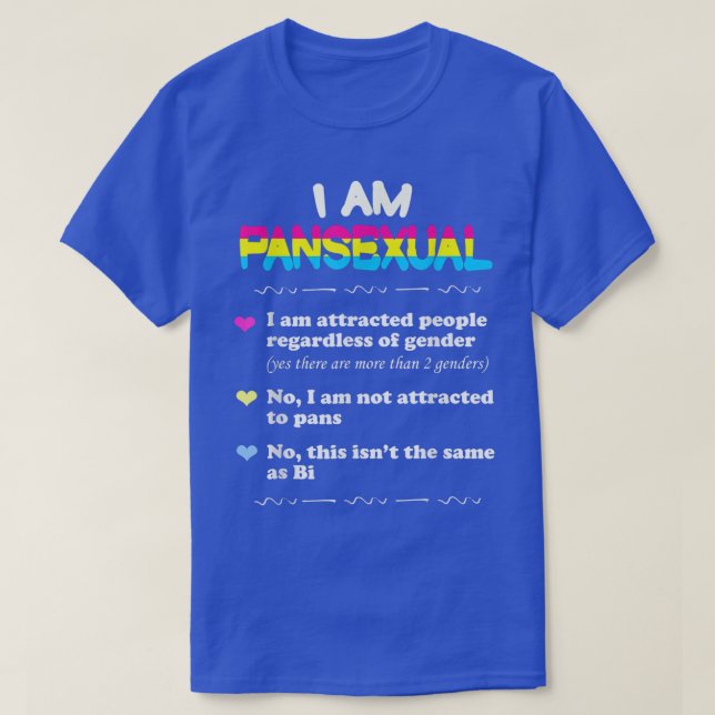 T-shirt Panseual    DefinitionFunny Gay pride LGBT  (Design devant)
