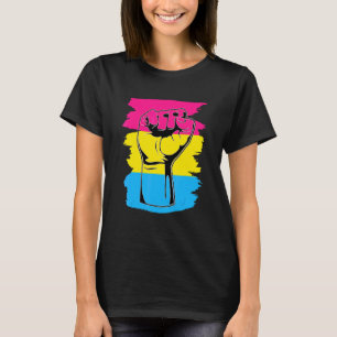 T-shirt Pansexual Fierté Poing Pansexualité Drapeau Queer