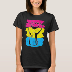 T-shirt Pansexual Fierté Poing Pansexualité Drapeau Queer 