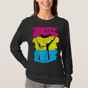 T-shirt Pansexual Fierté Poing Pansexualité Drapeau Queer