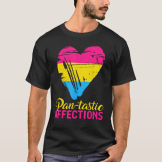 T-shirt Pansexual Pan tastic Affections Heart Pansexual Fl