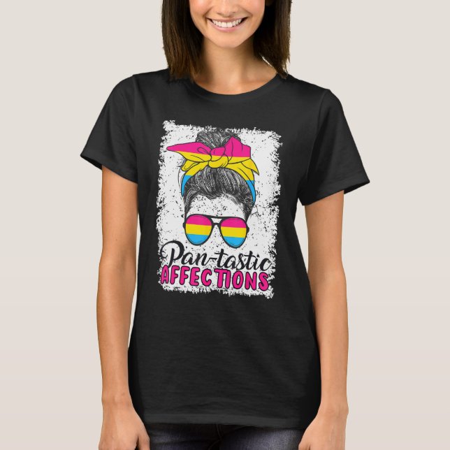 T-shirt Pansexual Pan tastic Affections Pansexual Flag 1 (Devant)