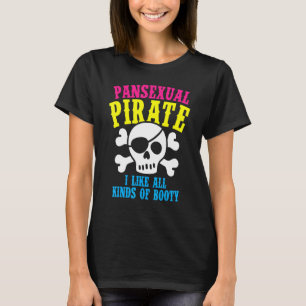 T-shirt Pansexual Pirate Boty Rainbow Ally LGBTQ Pride Co