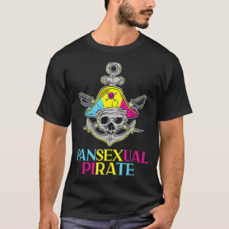 T-shirt Pansexual Pride Pirate LGBTQ Mois Pans Couleur du