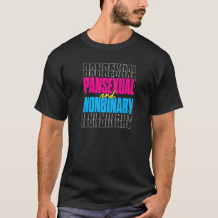T-shirt Pansexuel Et Non binaire Mignonne Fierté Lgbtq Est