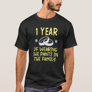 T-shirt Pantalon pour le premier anniversaire de mariage d