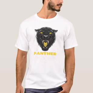 T-shirt Panthère d'horreur noire