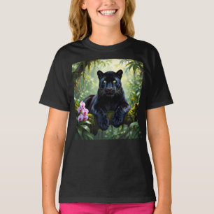 T-shirt Panthère noire dans la jungle