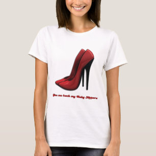 T-shirt Pantoufles rouges