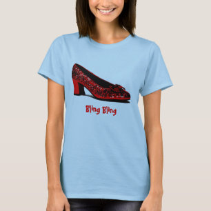 T-shirt pantoufles rouges, Bling Bling