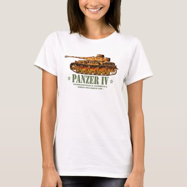 T-shirt Panzer IV D Guerre mondiale Deux Allemands 2ÈME GU (Devant)