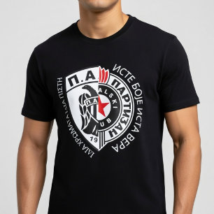 T-shirt Paok Partizan Mêmes combats Même foi 