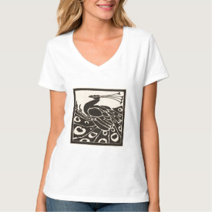 T-SHIRT PAON BLANC NOIR ÉLÉGANT