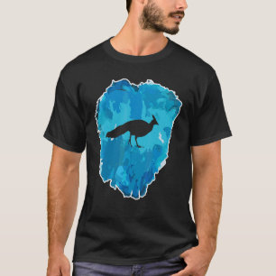 T-shirt Paon dans un bloc de glace pour l'éternité