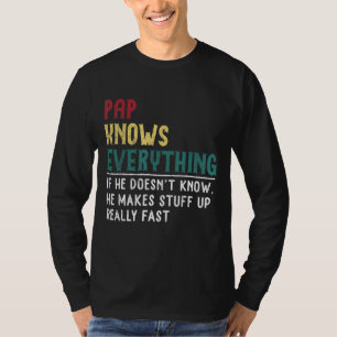 T-shirt Pap connaît tout le cadeau de Fête des pères pour
