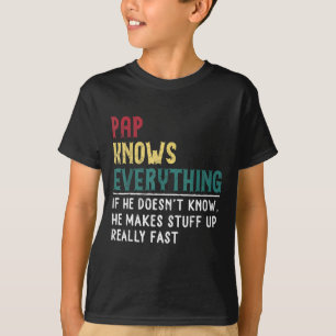 T-shirt Pap connaît tout le cadeau de Fête des pères pour