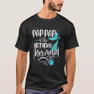 T-shirt Pap Pap de la famille de sirène d'anniversaire app