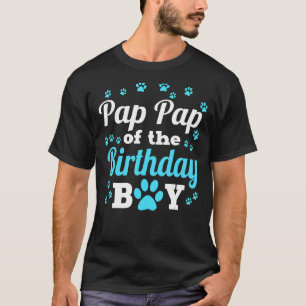 T-shirt Pap Pap De L'Anniversaire Chien Chien Paw Annivers
