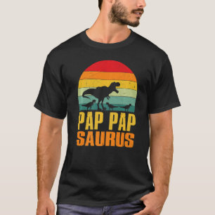 T-shirt Pap Papsaurus Rex Dinosaur Pap Pap Saurus Family M