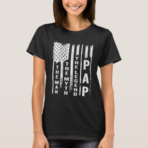 T-shirt Pap The Man The Myth The Legend US Flag
