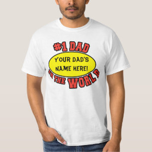 T-shirt Papa #1 pendant la fête des pères de personnalis